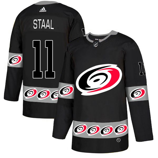 Men Carolina Hurricanes #11 Staal Black Adidas Fashion NHL Jersey
